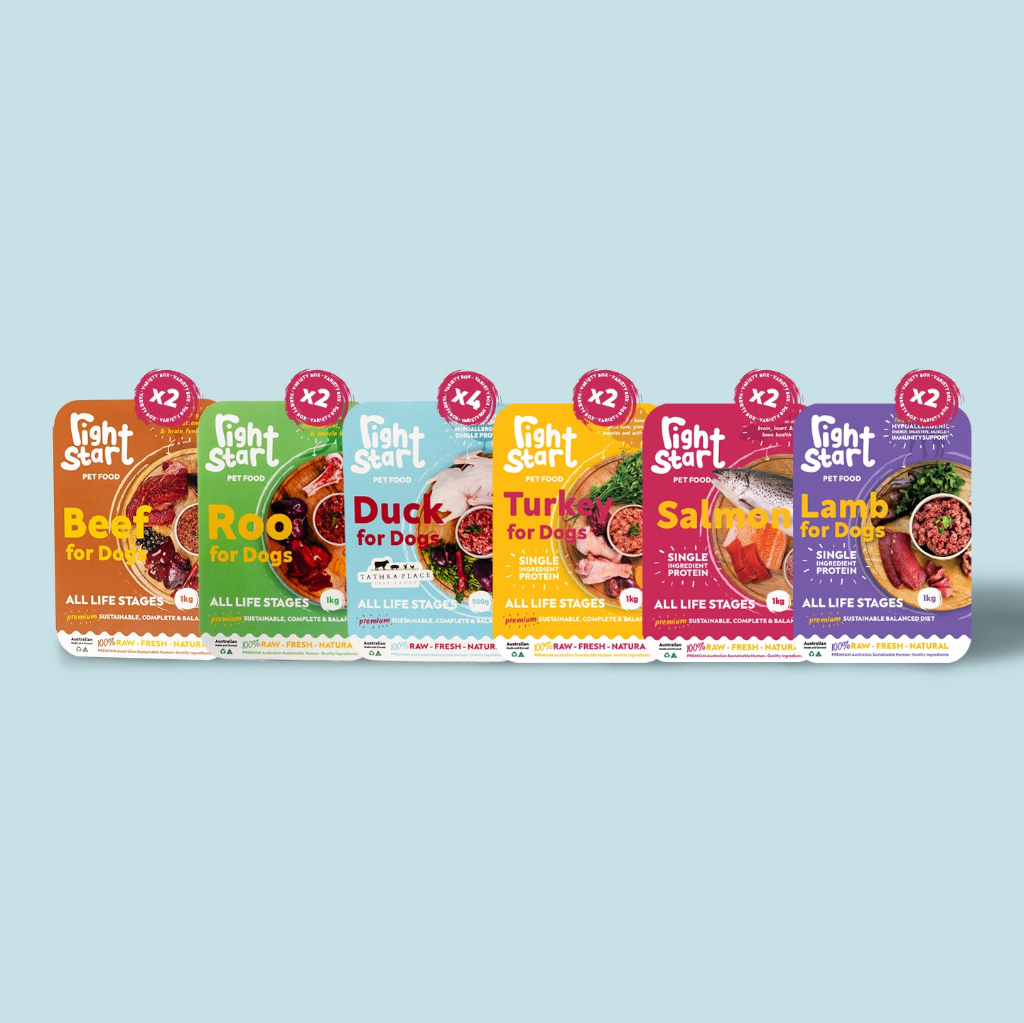 Variety - 6 Proteins 12 x 1kg Pack