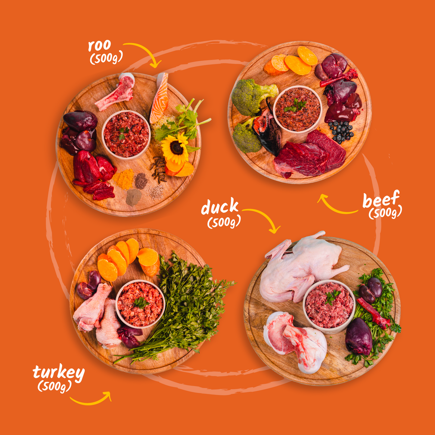 raw food for dogs mixed meats