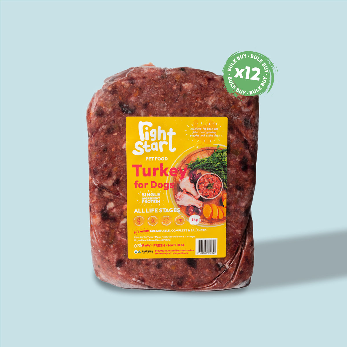 Turkey Box for Dogs | Raw Dog Food Delivered – Right Start Pet Food