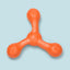 West Paw Skamp Flyer-Inspired Fetch Dog Toy - Orange