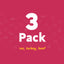 three pack raw dog food for dogs roo turkey beef